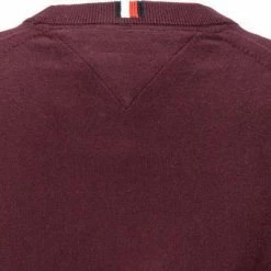 Auslauf ❤️ Tommy Hilfiger Pullover MW0MW11674/XIH Baumwolle-Kaschmir, Bordeaux 😍 -Pullover & Strickjacken Verkäufe 380831 norm3