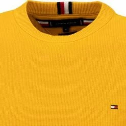 Rabatt ⌛ Tommy Hilfiger Pullover MW0MW19533/ZEY Bio Baumwolle, Ockergelb 🔥 -Pullover & Strickjacken Verkäufe 380833 norm2