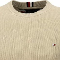 Brandneu 🎉 Tommy Hilfiger Pullover MW0MW19533/RB7 Bio Baumwolle, Sand 😍 -Pullover & Strickjacken Verkäufe 380844 norm2