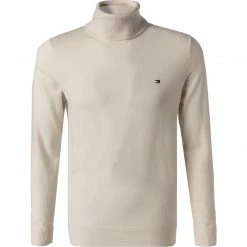 Beste Bewertungen von 👏 Tommy Hilfiger Pullover MW0MW16527/YBI Rollkragenpullover, Merinowolle waschbar, Ecru 🥰