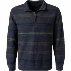 Blitzangebot 👍 RAGMAN Troyer 3427561/711 Baumwoll-Mix, Dunkelblau gestreift, Dunkelblau 🎁