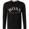 Brandneu 👏 BOSS Sweatshirt Salbo 50457020/001 Baumwolle, Schwarz 🔥