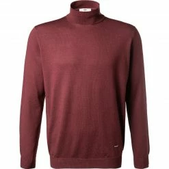 Auslauf ✨ Fynch-Hatton Rollkragenpullover 1221 702/386 Modern Fit, Merinowolle, Bordeaux 😀