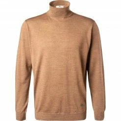 Bestes Angebot 😉 Fynch-Hatton Rollkragenpullover 1221 702/852 Modern Fit, Merinowolle, Camel meliert, Camel ✨