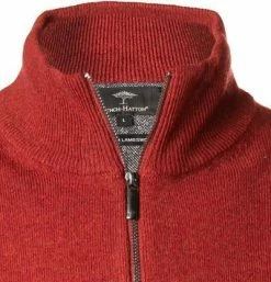 Auslauf ✨ Fynch-Hatton Troyer 1221 302/292 Lammwolle, Ziegelrot meliert, Ziegelrot 🔥 -Pullover & Strickjacken Verkäufe 381026 norm3