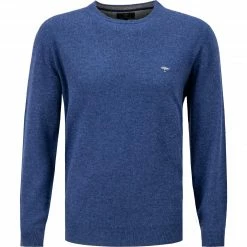 Billig 🛒 Fynch-Hatton Pullover 1221 800/652 Merinowolle-Kaschmir, Dunkelblau meliert, Dunkelblau 🎉