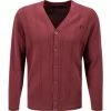 Auslauf 🧨 Fred Perry Cardigan K2553/472 Baumwolle, Aubergine ⌛ -Pullover & Strickjacken Verkäufe 381051 master