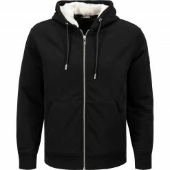 Top 10 ❤️ KARL LAGERFELD Sweatjacke 705056/0/512910/990 Baumwolle wattiert, Schwarz ⌛
