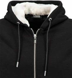 Top 10 ❤️ KARL LAGERFELD Sweatjacke 705056/0/512910/990 Baumwolle wattiert, Schwarz ⌛ -Pullover & Strickjacken Verkäufe 381064 norm2