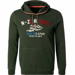 Blitzangebot 🛒 N.Z.A. Hoodie 21HN315/1701 Baumwolle, Jägergrün 🥰