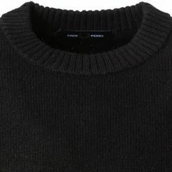 Angebote 👏 Fred Perry Pullover K9535/102 Wolle, Schwarz 🎁 -Pullover & Strickjacken Verkäufe 381105 norm2