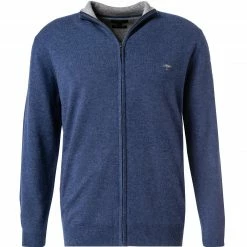 Neu ⭐ Fynch-Hatton Cardigan 1221 803/652 Merinowolle-Kaschmir, Dunkelblau, Nachtblau 🧨