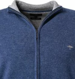 Neu ⭐ Fynch-Hatton Cardigan 1221 803/652 Merinowolle-Kaschmir, Dunkelblau, Nachtblau 🧨 -Pullover & Strickjacken Verkäufe 381149 norm2