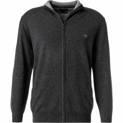 Billig ⭐ Fynch-Hatton Cardigan 1221 803/979 Merinowolle-Kaschmir, Anthrazit 🎉