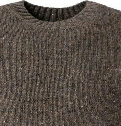 Bestpreis 😉 Fynch-Hatton Pullover 1221 400/843 Merinowolle-Alpakawolle, Braungrau meliert, Nuss meliert 🎁 -Pullover & Strickjacken Verkäufe 381162 norm2
