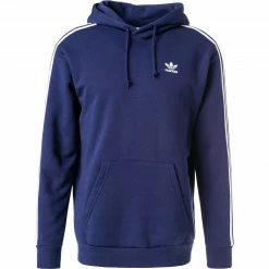 Angebote 😍 adidas ORIGINALS 3-Stripes Hoody nightsky H06677 Hoodie, Baumwolle, Dunkelblau 🎉
