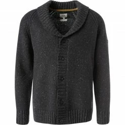 Bester Verkauf 😍 camel active Cardigan 409527/6K27/88 Wolle, Asphalt meliert, Asphalt 🔥