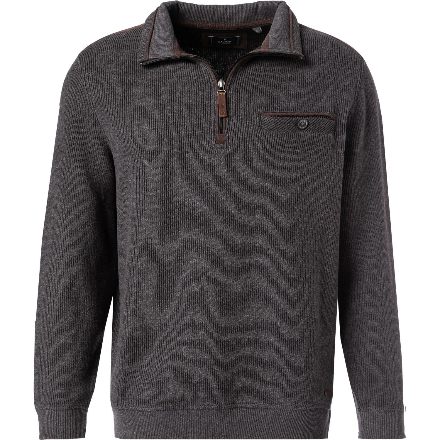 Rabatt 🤩 RAGMAN Troyer 3427560/019 Baumwolle, Anthrazit meliert, Anthrazit 👏 3 Rabatt 🤩 RAGMAN Troyer 3427560/019 Baumwolle, Anthrazit meliert, Anthrazit 👏