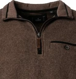Aktion 😍 RAGMAN Troyer 3427560/847 Baumwolle, Braun meliert, Braun 🥰 -Pullover & Strickjacken Verkäufe 381312 norm2