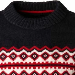 Großhandel 💯 Gant Pullover 8060016/130 Wolle, Creme-nachtblau gemustert, Creme ❤️ -Pullover & Strickjacken Verkäufe 381366 norm2