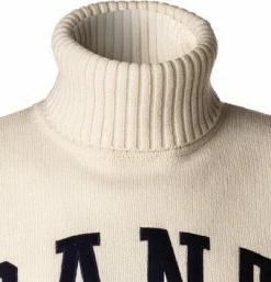 Coupon 😉 Gant Pullover 8070013/130 Rollkragenpullover, Wolle, Creme 👏 -Pullover & Strickjacken Verkäufe 381367 norm2