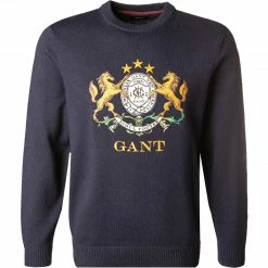 Angebote 🤩 Gant Pullover 8070007/433 Merinowolle-Baumwolle, Nachtblau 💯