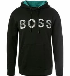 Beste Bewertungen von 😉 BOSS Hoodie Sadok 50472236/001 Baumwolle, Schwarz 🎁 -Pullover & Strickjacken Verkäufe 381575 norm