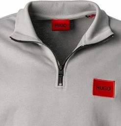 Brandneu 🤩 HUGO Troyer 50470121/047 Baumwolle, Silbergrau, Silber ⭐ -Pullover & Strickjacken Verkäufe 381599 norm2