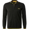 Bestes Angebot 👍 BOSS Troyer Zitom 50463034/001 Baumwolle, Schwarz 😀 -Pullover & Strickjacken Verkäufe 381687 master
