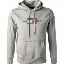 Auslauf 🤩 Tommy Hilfiger Hoodie MW0MW20952/P91 Bio Baumwolle, Hellgrau meliert, Hellgrau 🔔