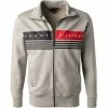 Neu 🔔 Tommy Hilfiger Sweatjacke MW0MW21094/P91 Bio Baumwolle, Hellgrau meliert, Hellgrau 🌟