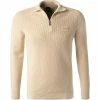 Neu ✔️ BOSS Troyer Knorsey 50459172/131 Baumwolle, Creme 👍 -Pullover & Strickjacken Verkäufe 381762 master