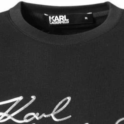 Rabatt 💯 KARL LAGERFELD Sweatshirt 705403/0/521900/910 Baumwolle, Schwarz-silber 🔔 -Pullover & Strickjacken Verkäufe 381932 norm2
