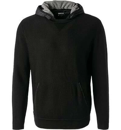 Rabatt 👏 BOGGI MILANO Hoodie BO21A0198/01 Kapuzenpullover, Merinowolle, Schwarz 🎉 4 Rabatt 👏 BOGGI MILANO Hoodie BO21A0198/01 Kapuzenpullover, Merinowolle, Schwarz 🎉 – Bild 2