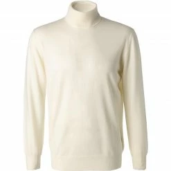 Bestpreis 👍 BOGGI MILANO Pullover BO20A0056/06 Rollkragenpullover, Merinowolle, Creme 🎉