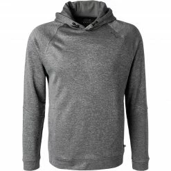 Bestes Angebot 😀 BOGGI MILANO Hoodie BO21A0019/01 Mikrofaser, Dunkelgrau meliert, Dunkelgrau 🤩