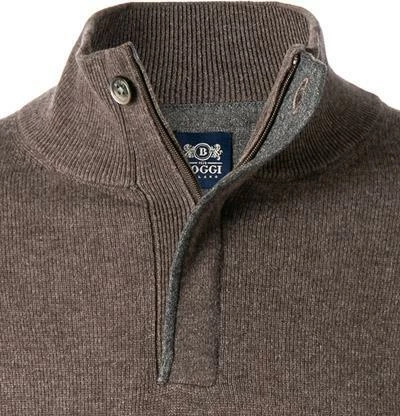 Besorgen ⭐ BOGGI MILANO Pullover BO21A0201/05 Troyer, Merinowolle-Kaschmir, Braun 😉 5 Besorgen ⭐ BOGGI MILANO Pullover BO21A0201/05 Troyer, Merinowolle-Kaschmir, Braun 😉 – Bild 3