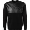 Großhandel 👏 BOSS Sweatshirt Salboa 50456415/001 Baumwolle-Kunstleder, Schwarz 💯 -Pullover & Strickjacken Verkäufe 382016 master