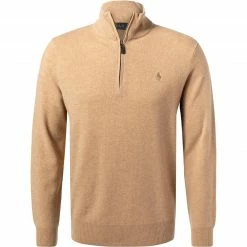 Top 10 👍 Polo Ralph Lauren Pullover 710723053/014 Troyer, Wolle, Beige meliert, Camel 💯