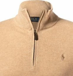 Top 10 👍 Polo Ralph Lauren Pullover 710723053/014 Troyer, Wolle, Beige meliert, Camel 💯 -Pullover & Strickjacken Verkäufe 382132 norm2