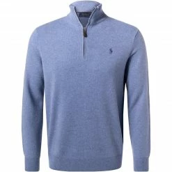 Blitzangebot ⌛ Polo Ralph Lauren Pullover 710723053/016 Troyer, Wolle, Kornblumenblau meliert, Blau ⌛