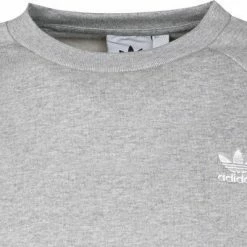 Beste Bewertungen von 😉 adidas ORIGINALS Essential Crew grey H34642 Sweatshirt, Baumwolle, Hellgrau meliert 👍 -Pullover & Strickjacken Verkäufe 382313 norm2