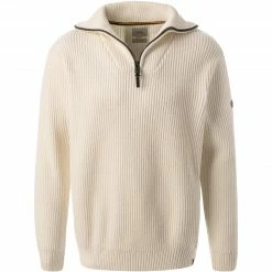 Besorgen 🔔 camel active Pullover 409586/6K16/01 Troyer, Baumwolle-Wolle, Wollweiß, Weiß 🔔
