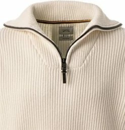 Besorgen 🔔 camel active Pullover 409586/6K16/01 Troyer, Baumwolle-Wolle, Wollweiß, Weiß 🔔 -Pullover & Strickjacken Verkäufe 382527 norm2