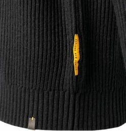 Brandneu 👏 camel active Pullover 409586/6K16/88 Troyer, Baumwolle-Wolle, Schwarz ⌛ -Pullover & Strickjacken Verkäufe 382528 norm3