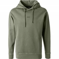 Großhandel 🧨 BOSS Hoodie Wefadehoody 50470893/360 Baumwolle, Olivegrün, Olive 😀