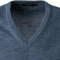 Coupon 😉 Maerz V-Pullover 490400/382 Merinowolle, Denimblau, Denim 😀 -Pullover & Strickjacken Verkäufe 382816 norm2