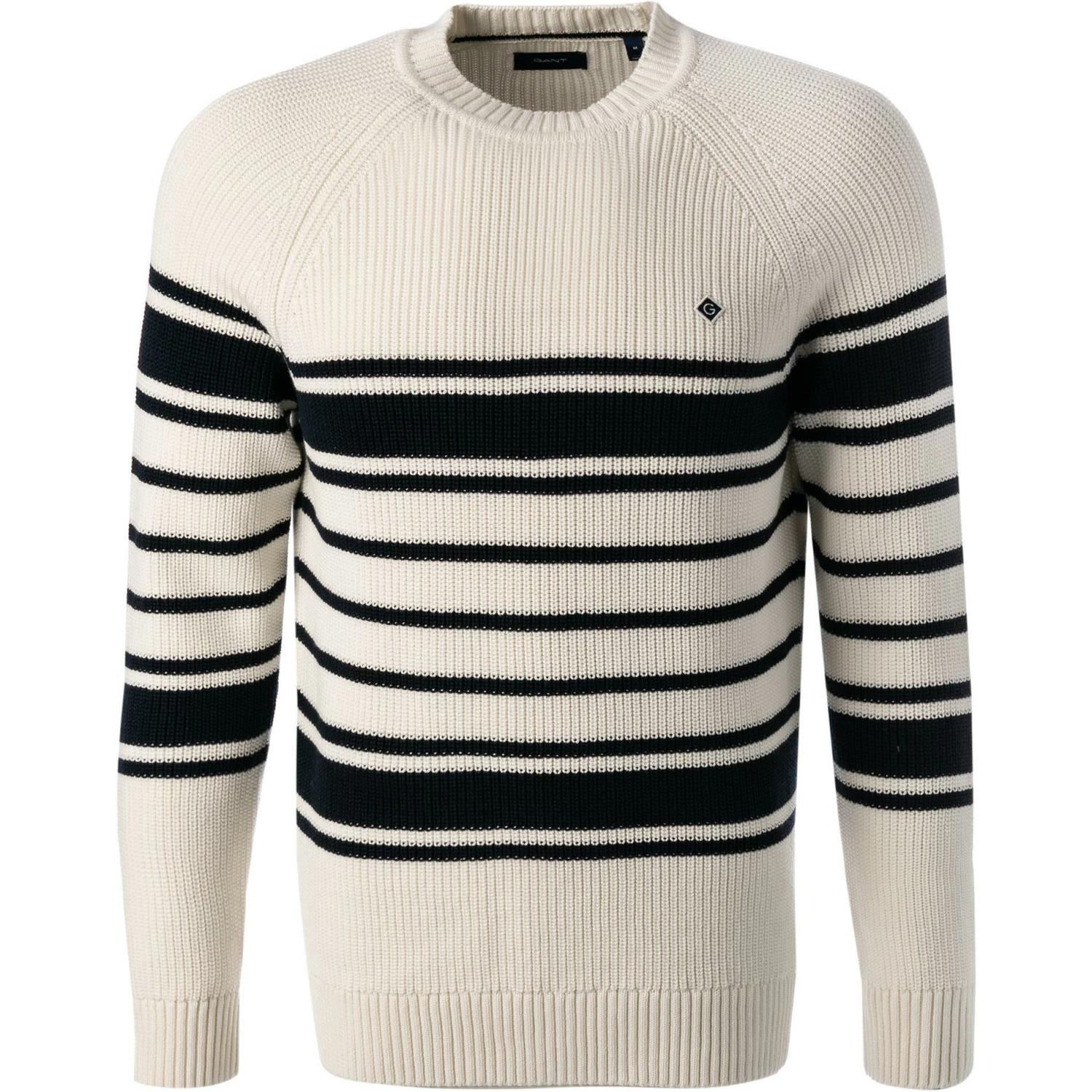 Budget 🌟 Gant Pullover 8040106/113 Bio Baumwolle, Weiß-navy gestreift, Weiß-navy 😉 3 Budget 🌟 Gant Pullover 8040106/113 Bio Baumwolle, Weiß-navy gestreift, Weiß-navy 😉