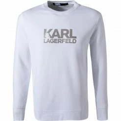 Coupon 😀 KARL LAGERFELD Sweatshirt 705400/0/521900/10 Baumwolle, Weiß 💯