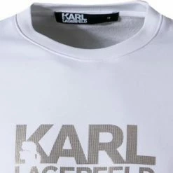 Coupon 😀 KARL LAGERFELD Sweatshirt 705400/0/521900/10 Baumwolle, Weiß 💯 -Pullover & Strickjacken Verkäufe 382981 norm2